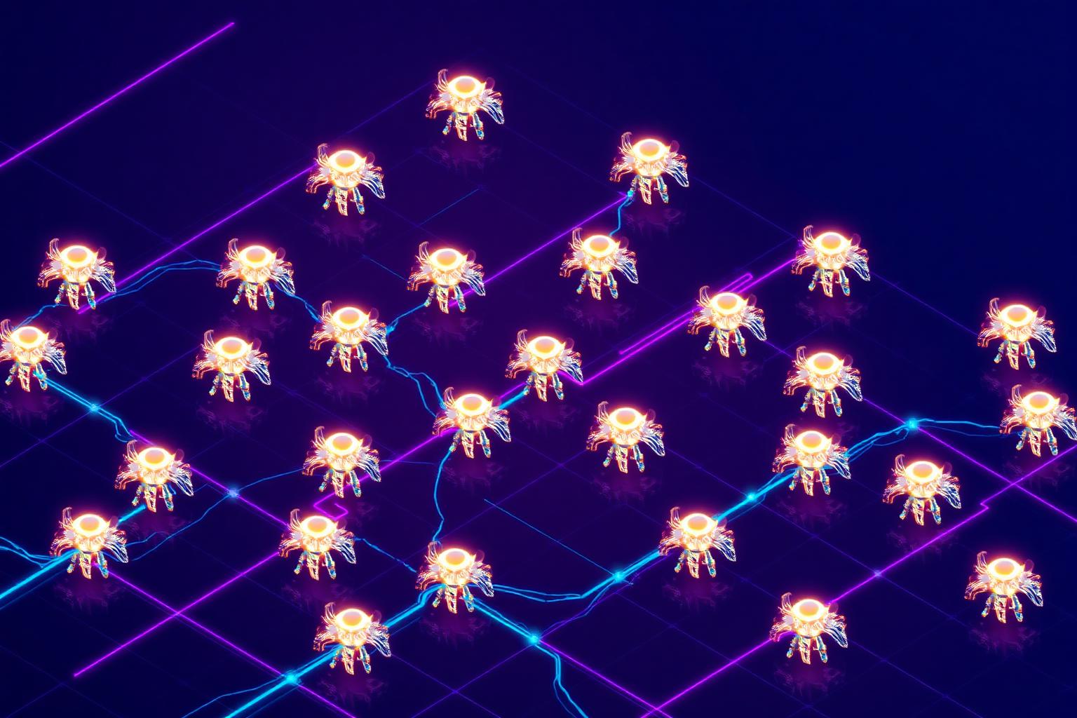 Autonomous AI agent swarm