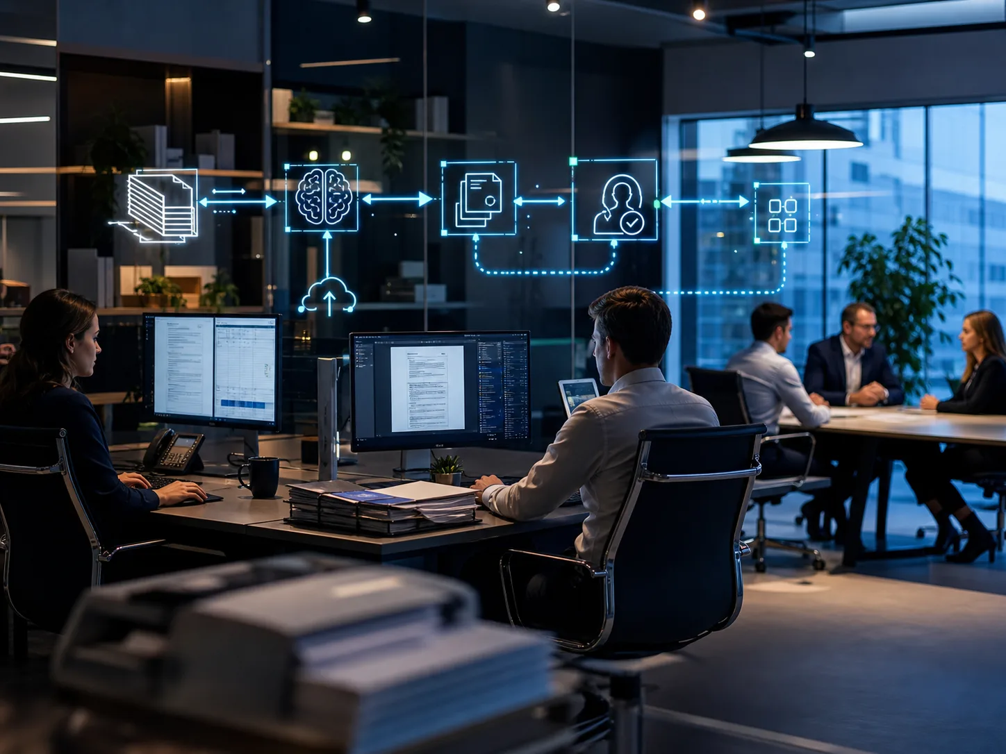 Workflowvisualisatie voor AI voor accountancy